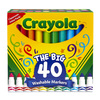 Crayola Crayola® Washable Markers, Broad Line, Assorted Colors, PK40 5878-58